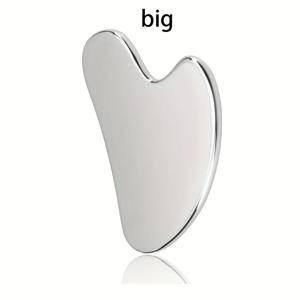 진정 및 냉각, 스테인레스 스틸 Gua Sha 얼굴 마사지기 - 퍼밍, 턱선 및 휴식을 위한 냉각 눈 및 얼굴 도구