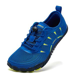 HOBIBEAR 와이드 발가락 맨발 운동화 남여 미끄럼 방지 야외 운동화 신축성 밴드 비치 스니커즈