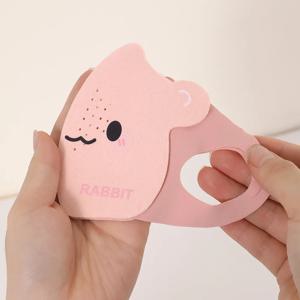 귀여운 만화 어린이 3D 마스크 겨울 따뜻한 방풍 어린이 마스크 부드러운 통기성 인쇄 얼굴 커버