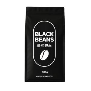 블랙빈스 원두커피 문 블렌드 500g 홀빈