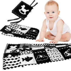 아기 책 장난감, 0-6개월 아기 책, 촉감과 소리가 나는 천으로 만든 부드러운 책, 0-3-6-12-18개월 유아 신생아용 장난감 YY20