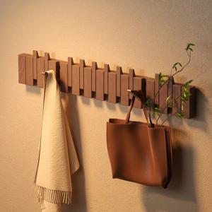 벽걸이 행거, 벽에 비치 피아노 키 모양, 무타공, 침실 현관 후크, 뒷문 모자 옷걸이