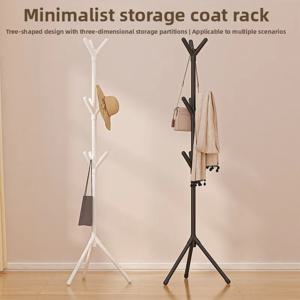 심플 코트랙 도매 트리형 플로어 행거 침실 가정용 수직 행거봉 옷걸이 가방걸이 옷걸이대
