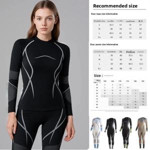 오리지널 스키 속건성 의류, 아웃도어 스포츠 러닝 기능성 발열 내의 세트