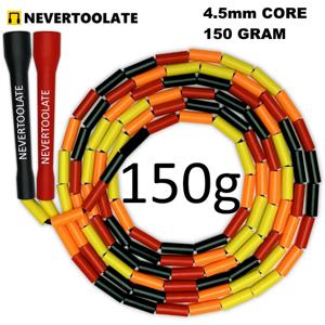 NEVERTOOLATE 4.5MM 코어 150 그램 헤비 비드 코치 크리스 2.9m 하드 비드 비드 로프 피트니스 프리 스타일 건너 뛰는 줄넘기
