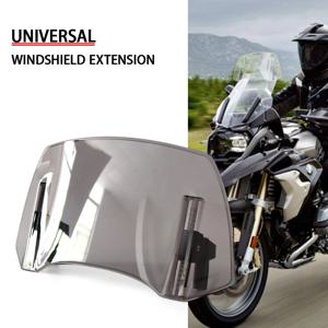BMW R1200GS R1250GS F800GS LC 용 오토바이 앞 유리 확장 범용 윈드 스크린 디플렉터 액세서리 높이기
