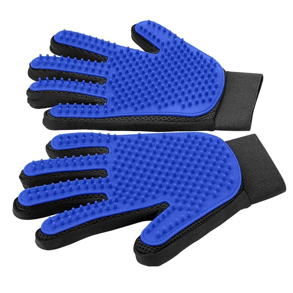 1개입 고양이 털 제거 장갑 애완동물 미용 청소 브러시 플라스틱 내구성 편리한 고양이/개 마사지 장갑 애완동물 털 제거 도구