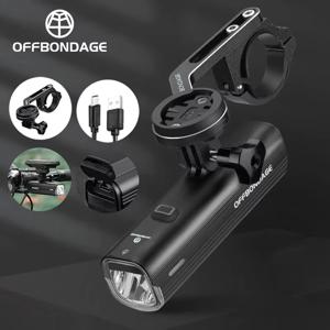 오프본디지 자전거 전조등 방수 USB 충전식 자전거 라이트 1000LM 사이클링 헤드라이트 LED 4800mAh 플래시라이트 자전거 램프