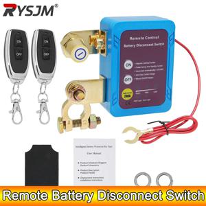 12V/24V 자동차 배터리 마스터 스위치(리모컨 포함) 및 LED 전압 표시 기능이 있는 배터리 차단 스위치 (자동차, 트럭, 보트, RV용)