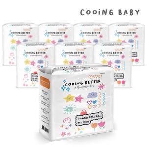 쿠잉 베러 오리지널 팬티 기저귀 점보(XXL) 20매 x 8팩