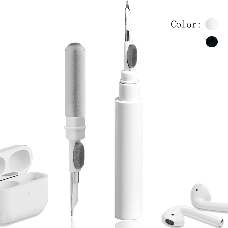 블루투스 이어폰 클리닝 도구 에어팟 프로 3 2 1 이어버드 케이스 클리너 키트 클리닝 브러쉬 펜 샤오미 아이폰 이어버드용
