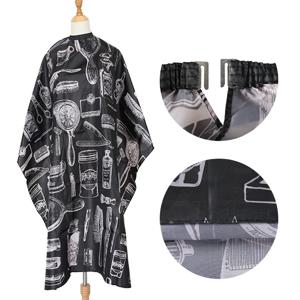 패턴 이발 케이프 헤어 커팅 가운, 앞치마 파마 헤어 컬러 앞치마, 미용 케이프, 방수 프린트 살롱 헤어 스타일링 도구
