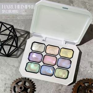 1개 9색 패팅 젤 그라데이션 드림 펄센트 텍스처 쏙 오프 UV&LED 네일 폴리쉬 글루 아트 크리에이션 네일 홈 살롱 DIY 인스