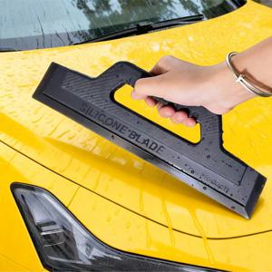 자동차 세차 와이퍼 유리 와이퍼 무봉제 윈드실드 핸들 실리콘 스크래퍼 미끄럼 방지 자동차 미용 필름 적용 도구