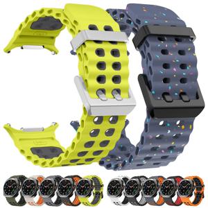 삼성 갤럭시 워치 울트라 47mm 마린 손목 밴드 팔찌 갤럭시 워치 울트라(2025) 47mm 시계줄용 실리콘 통기성 스트랩