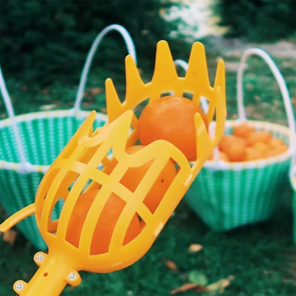 농장 정원 수확 도구 과일 채집기 사과 복숭아 수확기 과일 채소 따는 도구 편리한 도구 깊은 바구니 과일 따는 도구 헤드