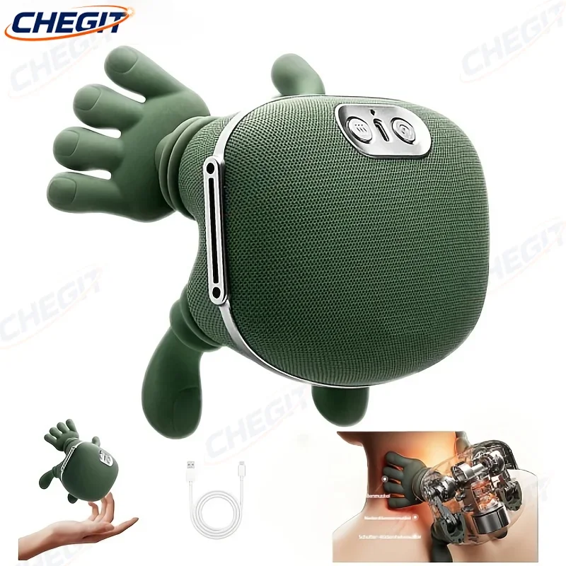 3가지 모드 바이오닉 히팅 마사지기 목 근육 마사지 릴랙스 백 마사지기 여성용 목 마사지기 휴대용 경추 마사지기