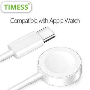 타임레스 마그네틱 USB A 타입-C 아이폰 워치 시리즈 울트라 11 10 9 8 7 6 5용 충전 케이블 (아이워치 4 3 2 1 SE 호환)