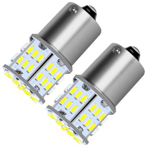 2개 초고휘도 LED 브레이크 스톱 후진등 1156 BA15S P21W S25 G18 1157 BAY15D P21/7W 12V 플러그 앤 플레이 자동차 라이트 방향지시등