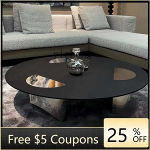 Z1 미니멀리스트 원형 매달린 커피 테이블 거실 가정용 소형 아파트 심플 원목 고급 가구