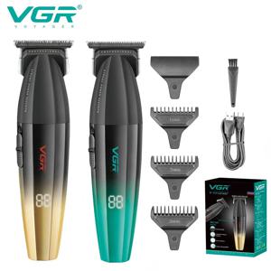 VGR 헤어 트리머 전문가용 수염 이발기 9000 RPM 이발사 메탈 트리머 남성용 V-906 헤어 커팅 머신