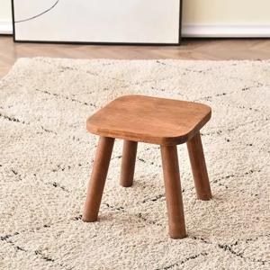 단단한 나무로 만든 쌓을 수 있는 스툴 식탁 의자 작은 테이블 가정용 거실 좌석 벤치 좌식 가구