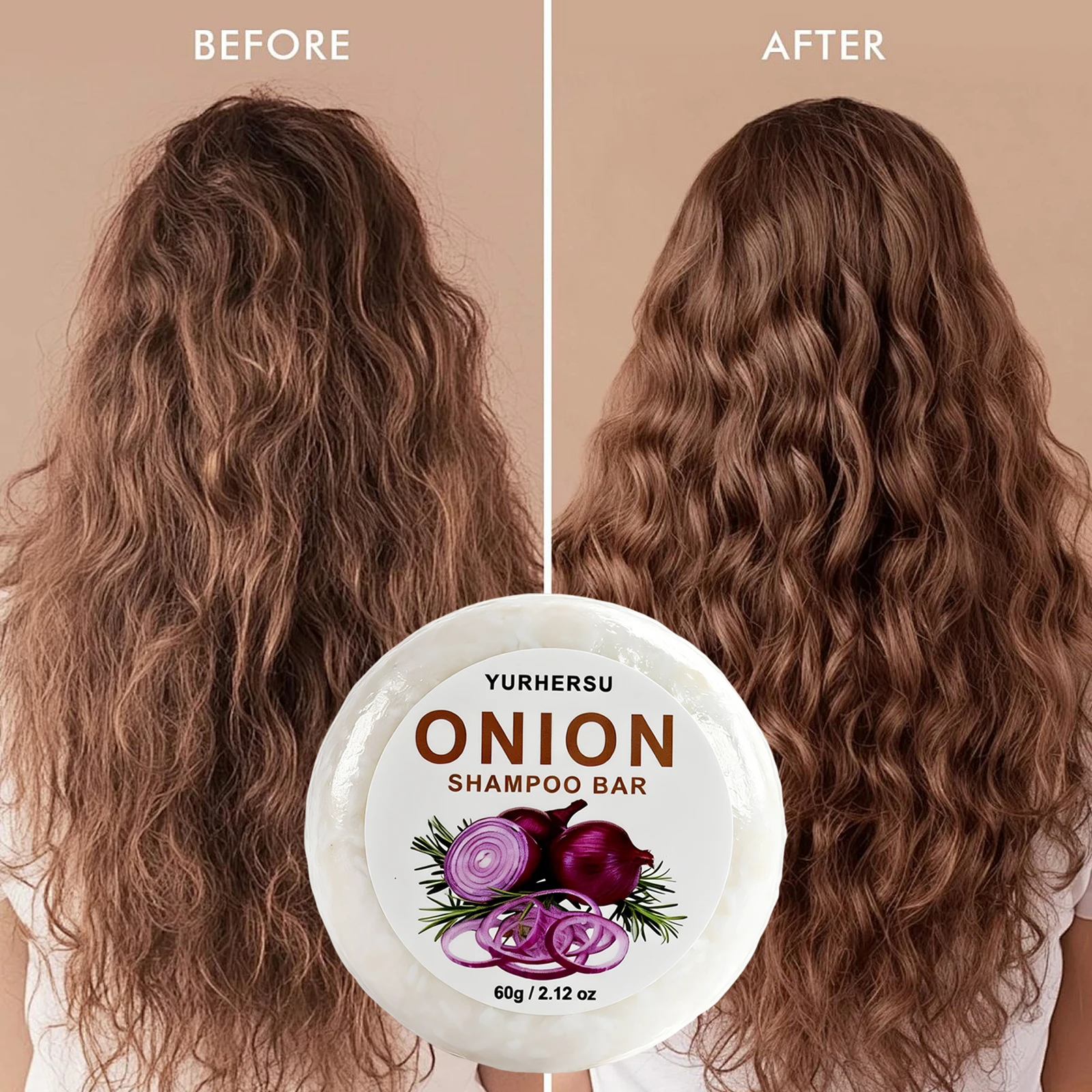 비건 양파 샴푸바 천연 헤어 케어 비듬 방지 유분 조절 갈라진 모발 복구 건조하고 곱슬거리는 모발 영양 공급 두피 솔리드 샴푸 비누