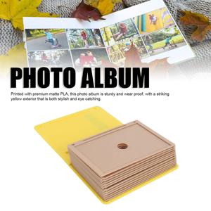 3D 프린팅 가능한 슬라이딩 사진 앨범 ABS 2026 슬라이딩 메모리 북 사진 앨범, 가족 결혼식 아기 사진을 위한 6x5인치 사진 12장 수납 가능