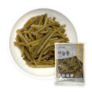 국내제조 간장 마늘쫑 1kg 4kg 장아찌 밑반찬