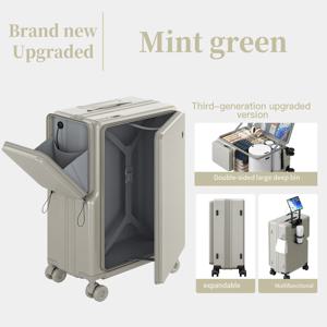 측면 개방형 여행 가방 2025 신형 대용량 캐리어 다기능 트롤리 가방 확장형 20인치 기내용 가방