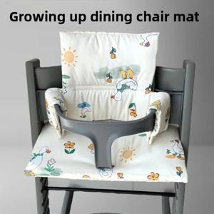 어린이 성장 의자 쿠션 어린이 식탁 의자 쿠션 시골풍 신선하고 귀여운 식탁 의자 쿠션 액세서리