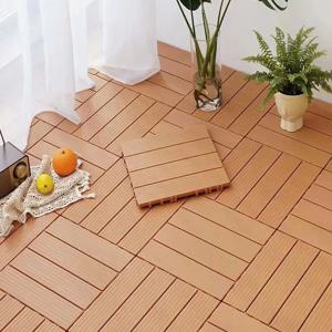 【헤비 듀티 재활용 가능 목재 플라스틱 DIY 인터로킹 데크 타일 방수 실내외 바닥재】