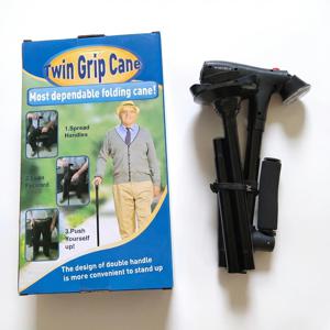 접이식 텔레스코픽 지팡이, LED 알람 기능이 있는 노인용 지팡이, 걷기 편한 지팡이, 어머니, 노인 아버지를 위한 보행 보조 지팡이