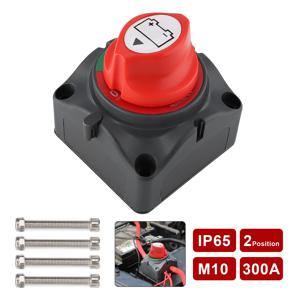 캠핑카 자동차 자동 RV 해양 보트 키 배터리 선택기 절연체 분리 로터리 스위치 용 12V 300A 회로 커터