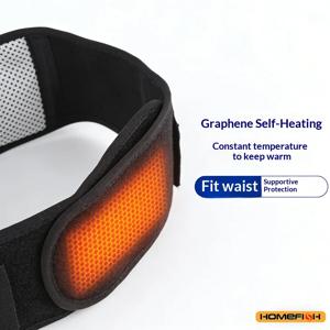 자가발열 조절 가능 허리벨트 (20개 자석 포함), 근육 워밍업을 위한 허리 지지대, 남녀공용