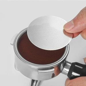 에스프레소 퍽 스크린 커피 필터 51mm 53.5mm 58.5mm 재사용 가능 홀더 0.2mm (51mm 54mm 58mm 포터필터용) 바리스타 액세서리