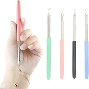 1개 보석 팔찌 목걸이 고정용 도구 후크 시계줄 착용 보조기구 걸이 장치