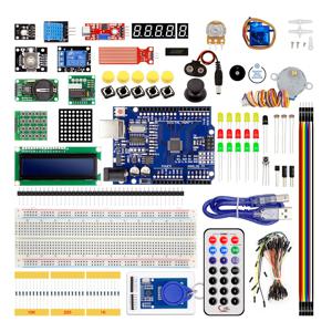 완벽한 스타터 키트 프로그래밍 학습 키트 + Arduino UNO R3 스타터 키트용 40가지 프로젝트 + 온라인 튜토리얼 DIY 전자 키트