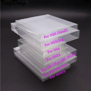 투명 게임 박스 보호대 케이스, CIB 게임 투명 플라스틱 PET, N64 GB GBA GBC SNES NES 스위치, PS5 PS4 PS3 PS2 용, 20 개