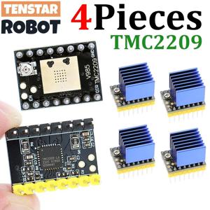 TENSTAR 4개 TMC2209 모듈 V2.0 히트 싱크 포함 스테퍼 모터 드라이버 2A 3D 프린터 부품 256 서브디비전 무소음 프린팅