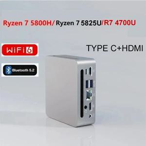 SZBOX S58 AMD Ryzen 7 5800H/Ryzen 7 5825U/R7 4700U 미니 PC 윈도우 11 DDR4 3200Mhz Nvme SSD WiFi6 BT5.2 미니 게이밍 컴퓨터