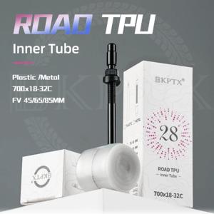 BKPTX 1개 28g 초경량 자전거 TPU 이너 튜브 700X18 25 28 32 로드 자전거 TPU 소재 타이어 65mm 길이 프렌치 밸브