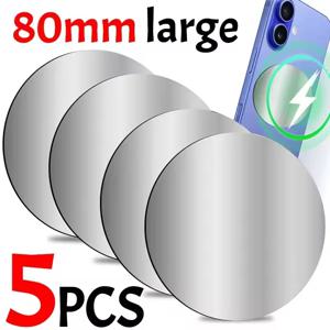 80mm 금속판 디스크 철판 자석 차량용 스탠드 마운트 자석 휴대폰 거치대 접착식 금속판 디스크 스티커