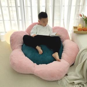 어린이 소파 빈백 라운저 접이식 싱글 시트 다다미 바닥 쿠션 독서 코너 침실 발코니 의자 회색 분홍색 녹색