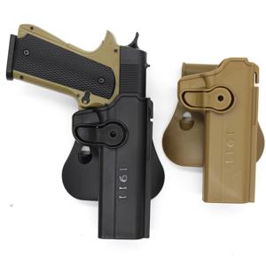 콜트 1911 홀스터 360도 벨트 어댑터 콜트 1911 총 보관 케이스 플라스틱 벨트 클립 허리 드롭