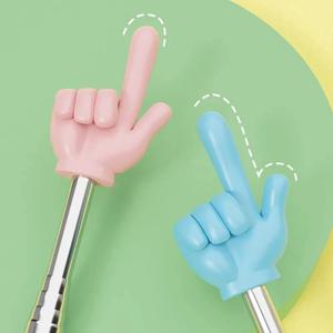 수축식 교사용 포인터 스테인리스 강 교육용 포인터 텔레스코픽 교실용 손가락 포인터 휴대용 프레젠터 도구