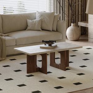 거실 저렴한 커피 테이블 디자이너 책꽂이 앤틱 미니멀리스트 사이드 안전 테이블 미적 감각의 카페 테이블 공간 절약 가구