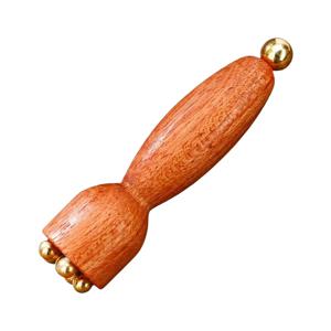 페이셜 마사지기 연꽃 씨앗 꽃봉오리 뷰티 브라스 로즈우드 페이셜 괄사 도구 눈 피로 완화 경혈 마사지 핸드헬드