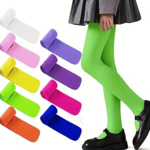 슈퍼 소프트 댄스 양말 1쌍, 발레 레깅스, 슈퍼 탄성 교복 레깅스