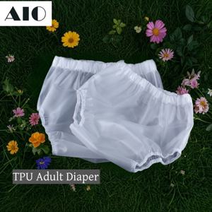 AIO 2Pcs 재사용 가능한 방수 TPU 성인 기저귀 대형 기저귀 커버 청소가 쉬운 요실금 바지 기저귀 소프트 Dropshipping